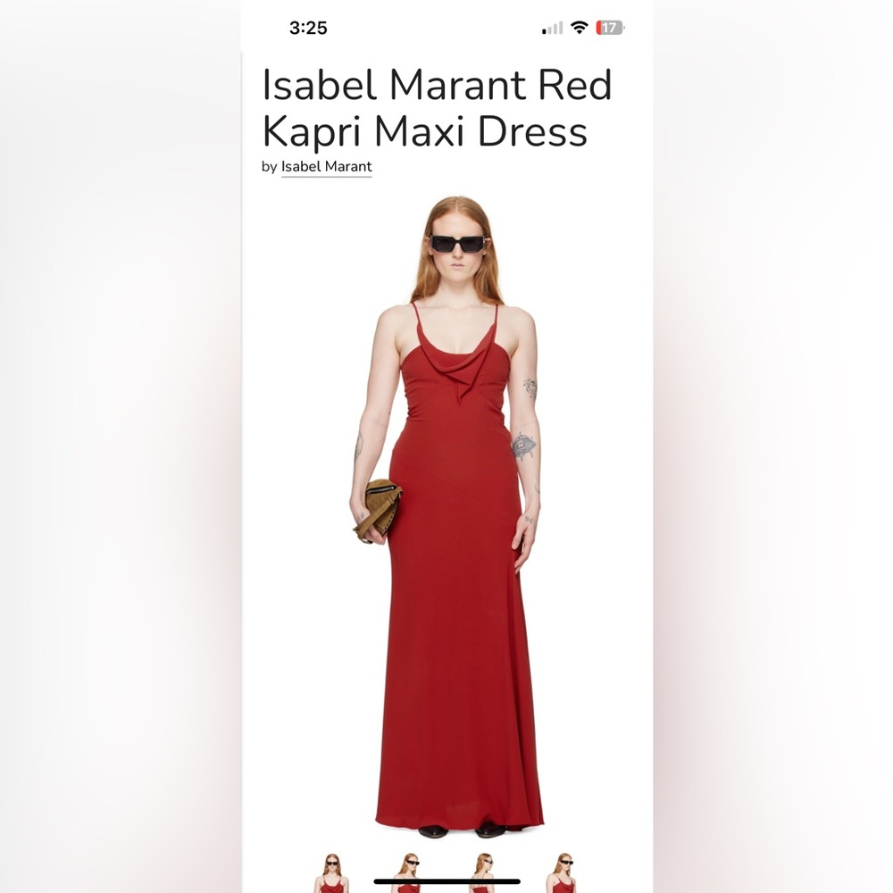 Isabel Marant Red Kapri Maxi Dress